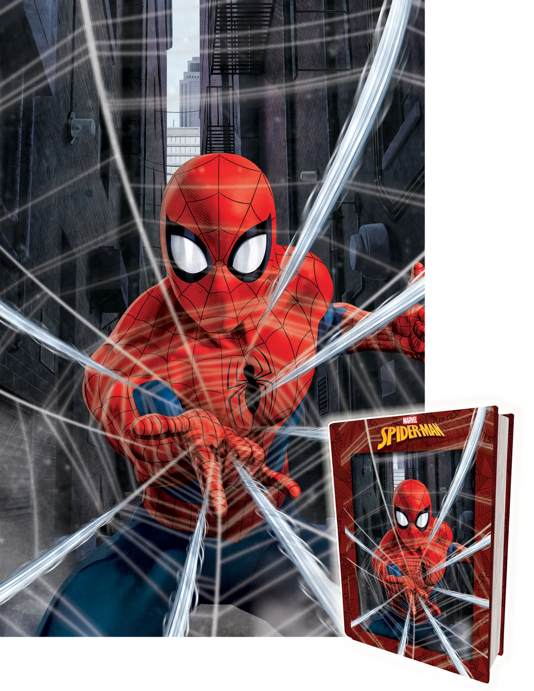 3D Spider Man Puzzle in Tin Book - 300 pc