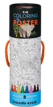 Load image into Gallery viewer, Coloring Poster includes 8 crayons