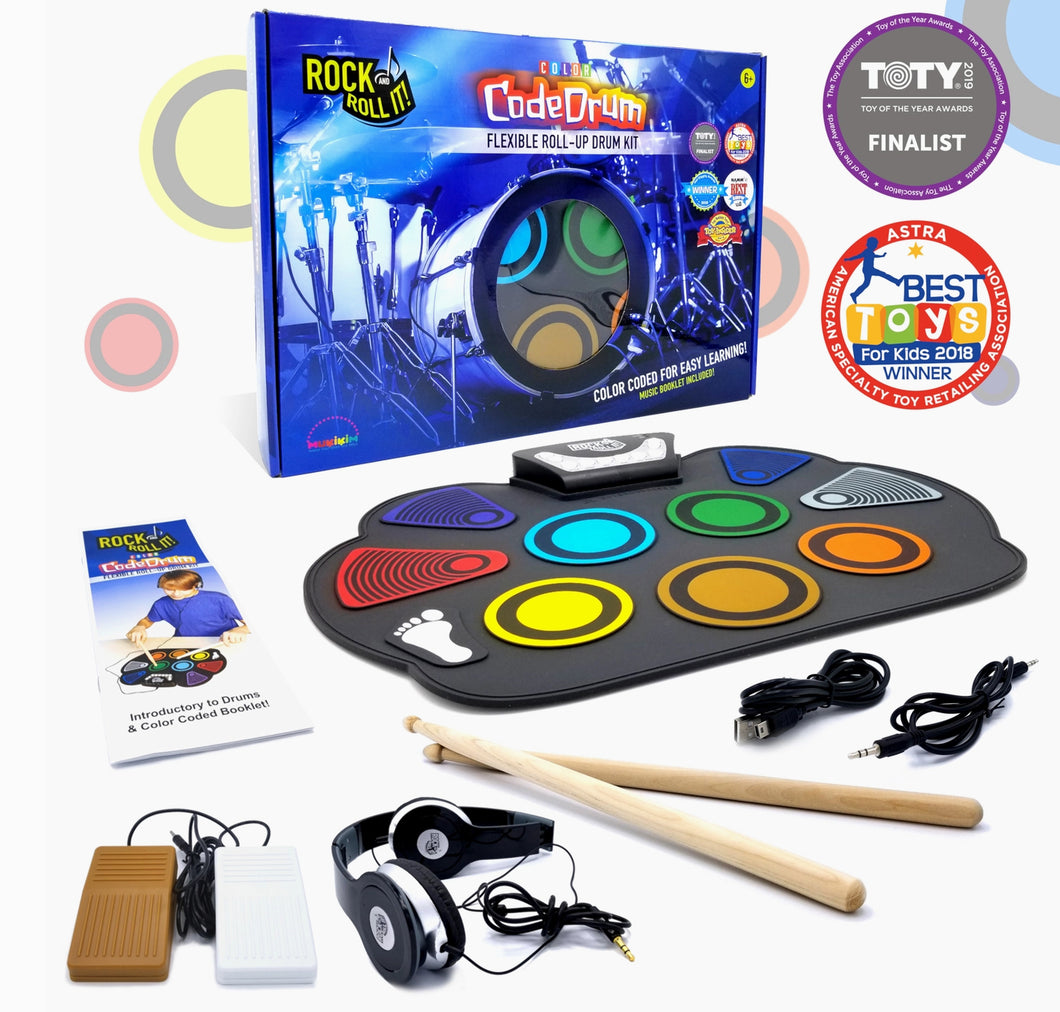 Code Drum - Flexible Roll-Up Drum Kit