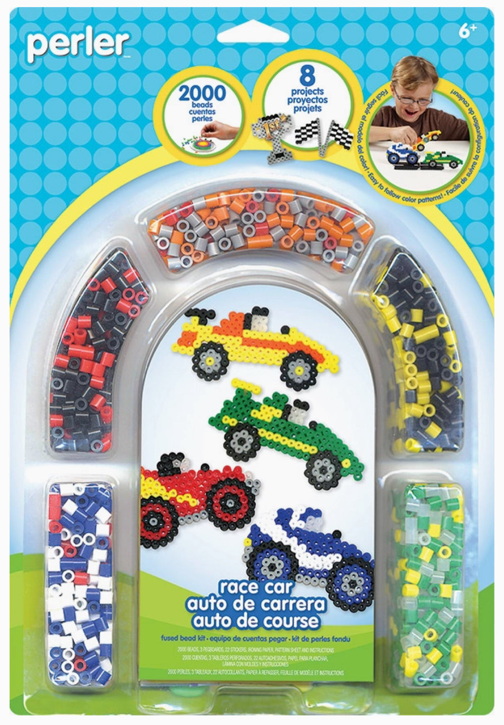 Perler Fused Bead Set - Race Car