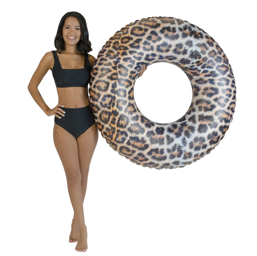 Pool Candy Leopard Jumbo Pool Tube
