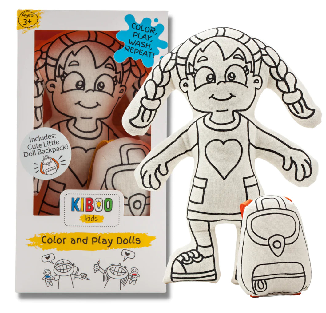 Kiboo Kids - color and play girl doll